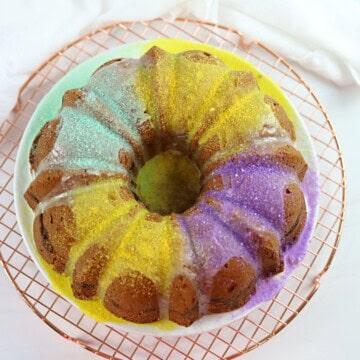 Image of Mardi Gras Pound Cake