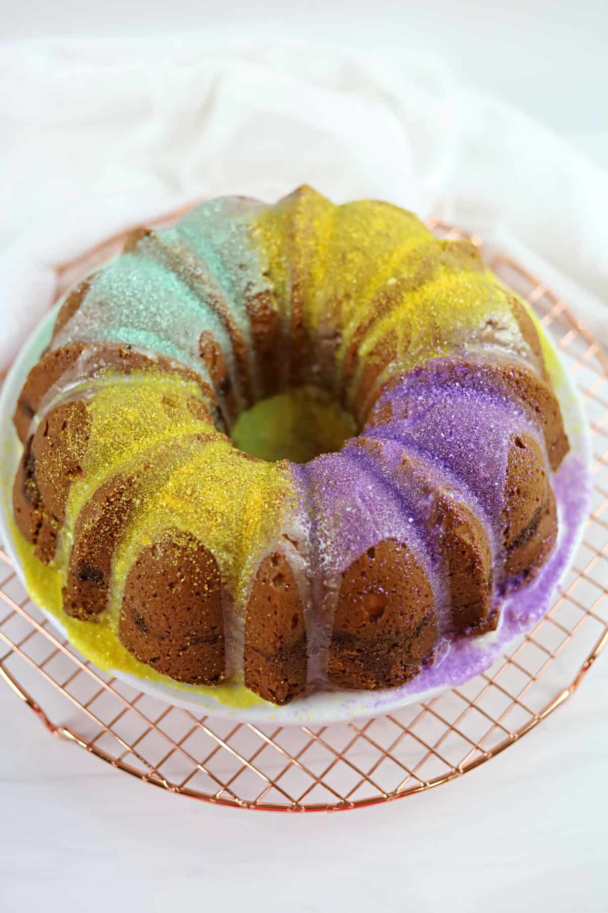 Image of Mardi Gras Pound Cake