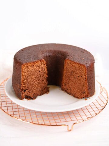 Mile High Bourbon Chocolate Pound Cake