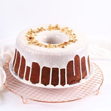 Image of Mile High Red Velvet Eggnog Pound Cake