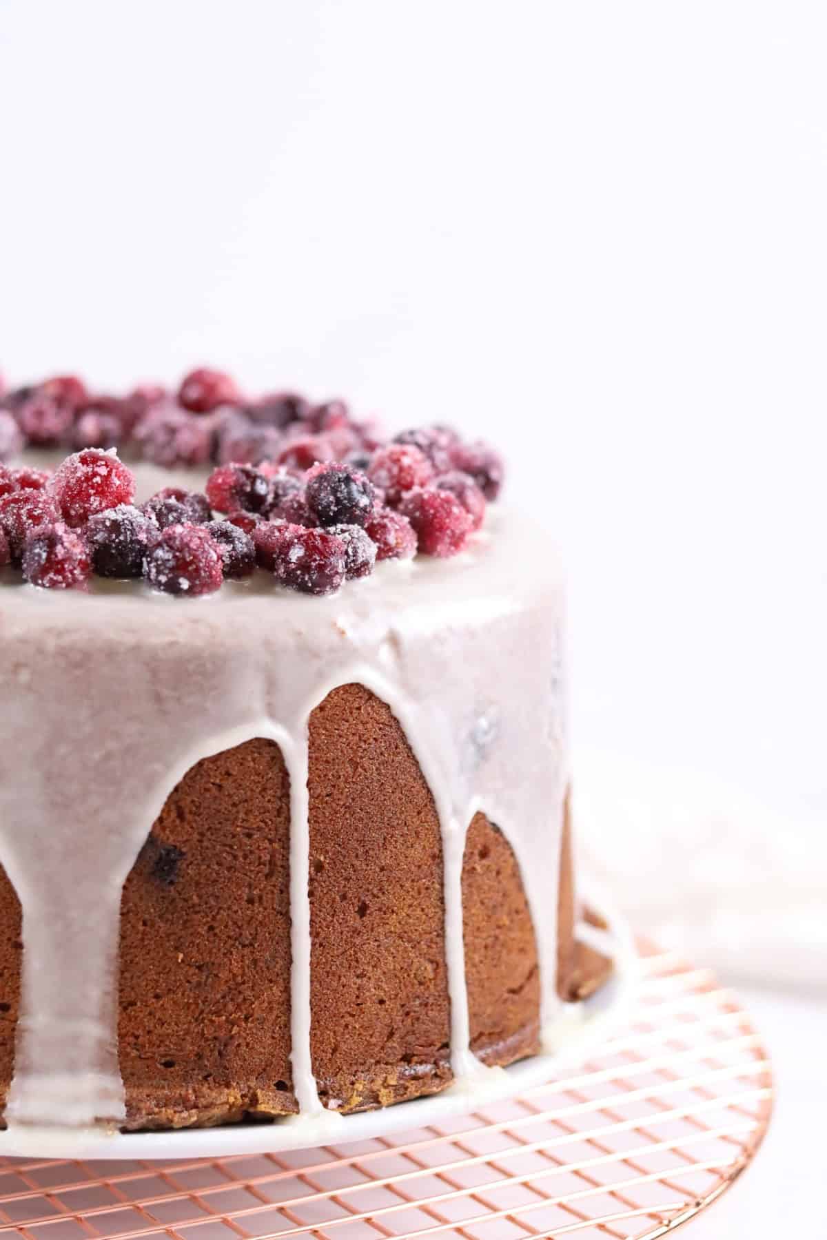 Image of Mile High Orange Cranberry Pound Cake