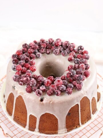 Image of Mile High Orange Cranberry Pound Cake