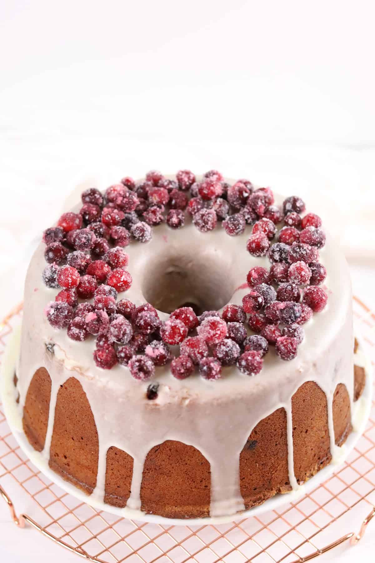 Image of Mile High Orange Cranberry Pound Cake