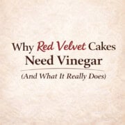 Rich, vibrant red velvet cake with vinegar for flavor enhancement. Perfect for baking and dessert recipes.