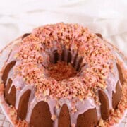 Strawberry Crunch Pound Cake