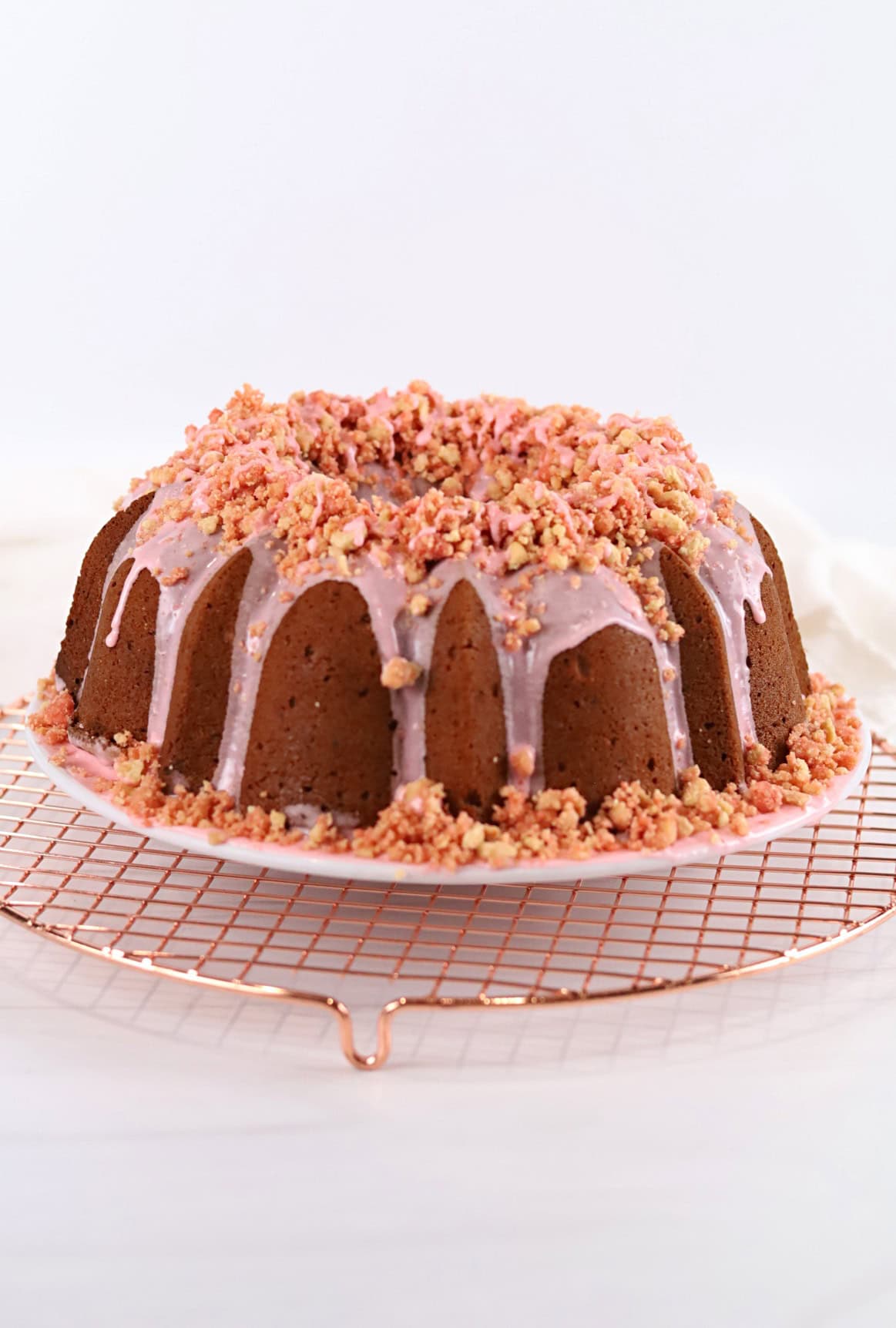 Strawberry Crunch Pound Cake