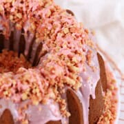 Strawberry Crunch Pound Cake