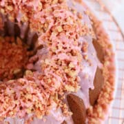 Strawberry Crunch Pound Cake
