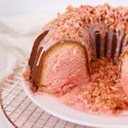 Strawberry Crunch Pound Cake