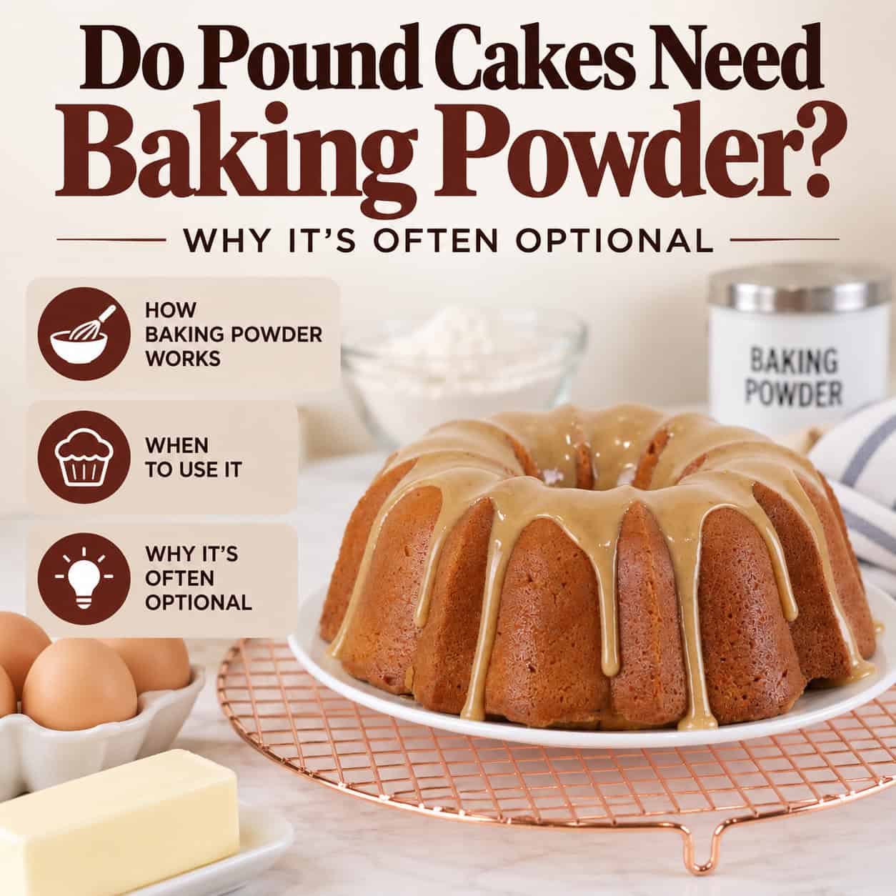 Do Pound Cakes Need Baking Powder?