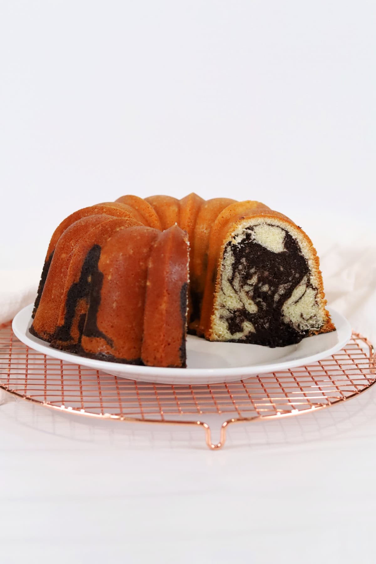 Mile High Marble Pound Cake