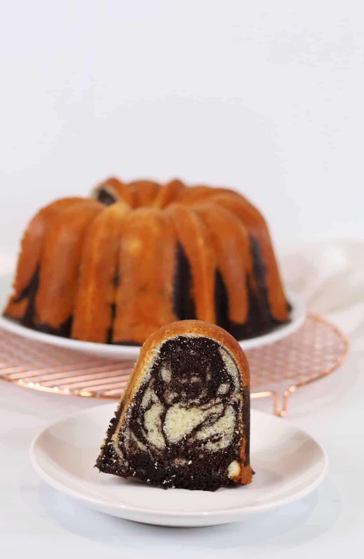 Mile High Marble Pound Cake
