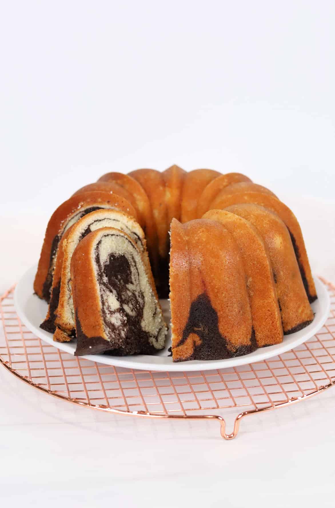 Mile High Marble Pound Cake