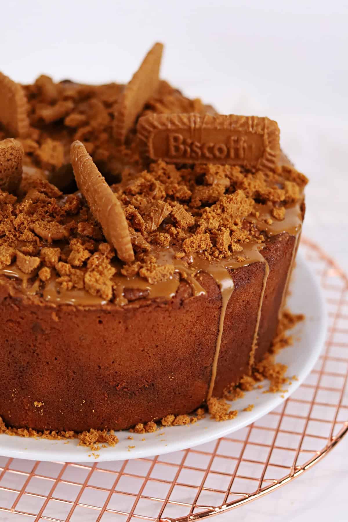 Mile High Cookie Butter Pound Cake