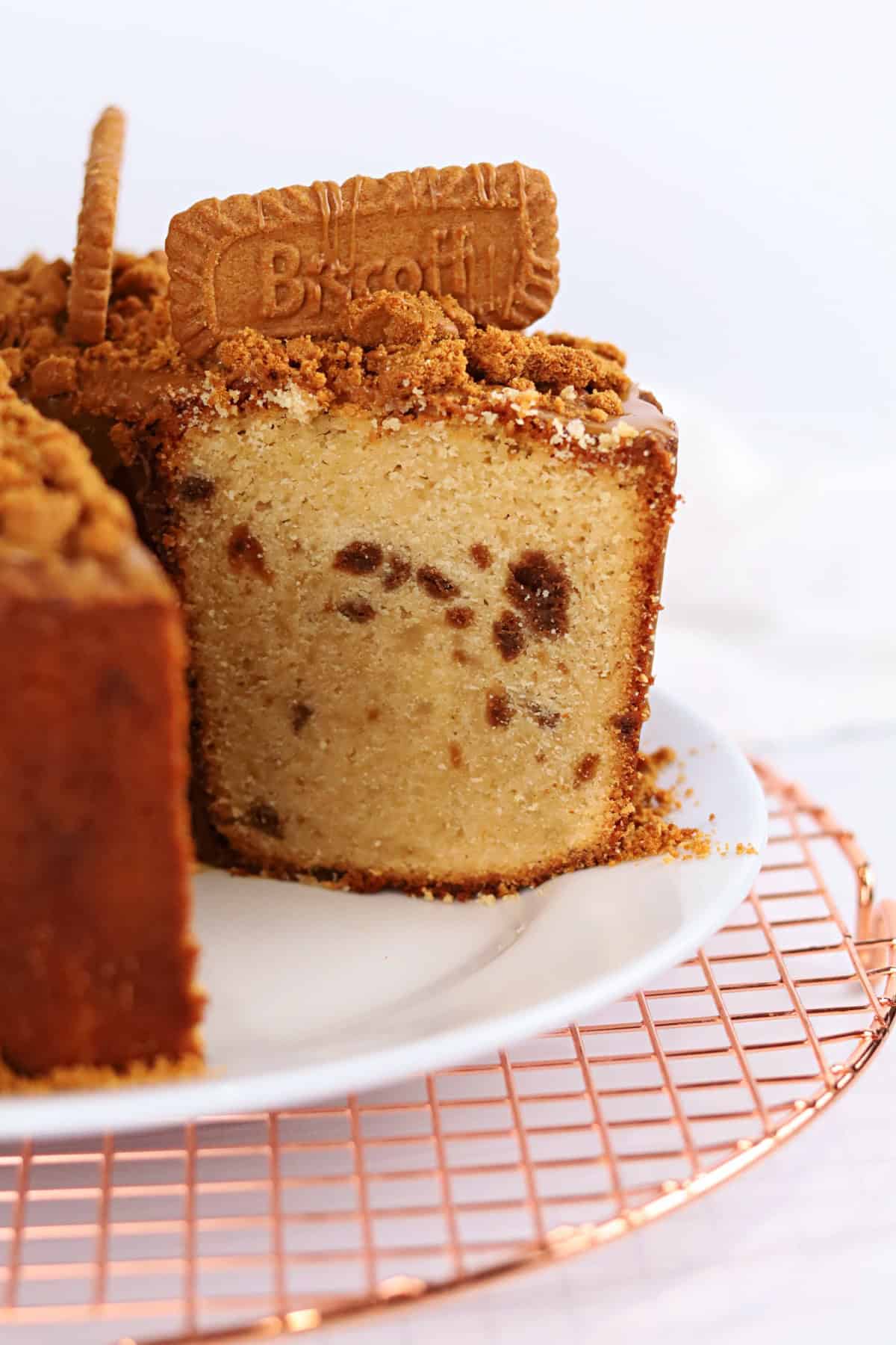 Mile High Cookie Butter Pound Cake
